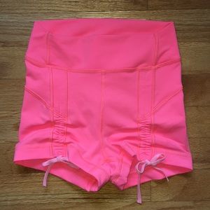 Lululemon cinch front “boogie” style shorts